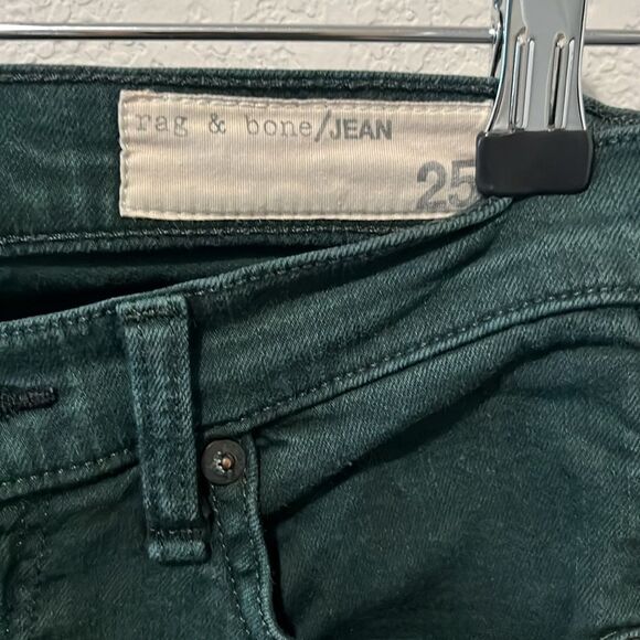 RAG & BONE Forest Green Skinny Jean, Size 25 - Picture 3 of 6